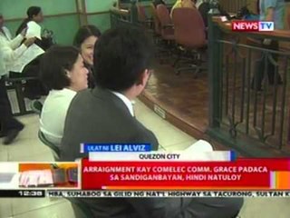 BT: Arraignment kay COMELEC comm. Grace Padaca sa Sandiganbayan, hindi natuloy