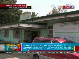 BP: Empleyado ng National Irrigation Administration, patay sa pamamaril