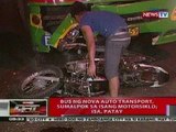 QRT: Bus ng Nova Auto Transport, sumalpok sa motorsiklo sa Fairview