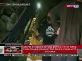 QRT: Driver at asawang buntis sa Bataan, patay nang tumaob ang sinasakyang truck