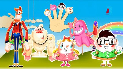 CANDY CRUSH SAGA Finger Family Cartoon Animation Nursery Rhymes For Children