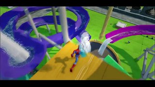 SPIDERMAN SAVE FROZEN ELSA from PRISON + AVENGERS SPIDERMAN PLAYTIME