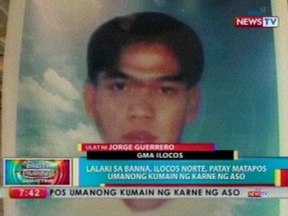 BP: Lalaki sa Banna, Ilocos Norte, patay matapos umanong kumain ng karne ng aso