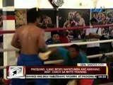 24 Oras: Pacquiao, ilang beses napatumba ang kanyang asst. coach sa mitts training