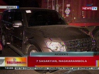 BT: 7 sasakyan, nagkarambola sa Maynila