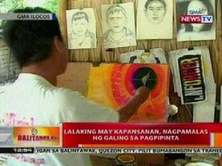 BT: Lalaking may kapansanan sa Ilocos, nagpamalas ng galing sa pagpipinta