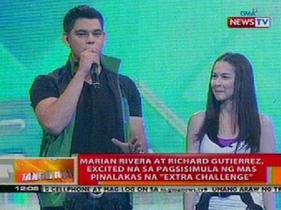 BT: Marian Rivera at Richard Gutierrez, excited na sa pagsisimula ng  'Extra Challenge'