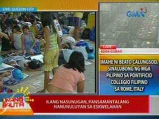 UB: Ilang nasunugan sa Brgy. Unang Sigaw sa QC, pansamanatalang nanunuluyan sa eskwelahan