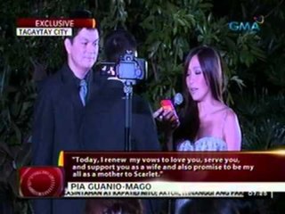 24 Oras:   Pia Guanio at Steeve Mago, nag-renew ng wedding vows