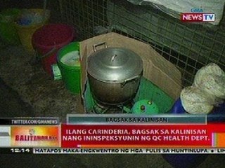 BT: Ilang carinderia, bagsak sa kalinisan nang inspeksyunin ng QC Health Dept.