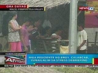 BP: State of calamity, idineklara sa Brgy. Calabcab sa Maco, Compostela Valley