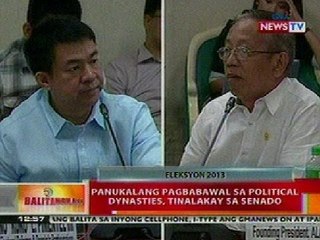 BT: Panukalang pagbabawal sa political dynasties, tinalakay sa senado