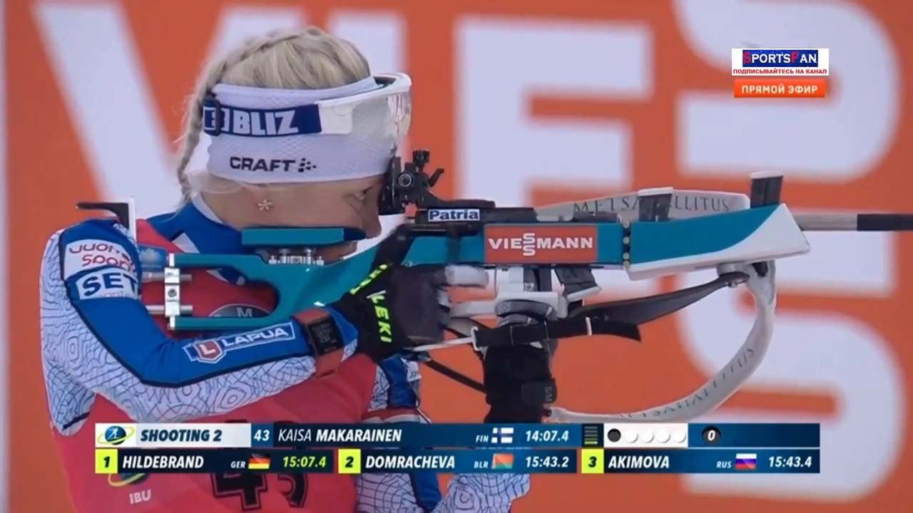 БИАТЛОН 14.01.2017. СПРИНТ 7,5 КМ ЖЕНЩИНЫ. КУБОК МИРА 2016-2017 (1 часть)