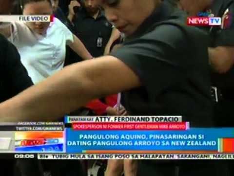 NTG: Panguling Aquino, pinasaringan si dating Pangulong Arroyo sa New Zealand