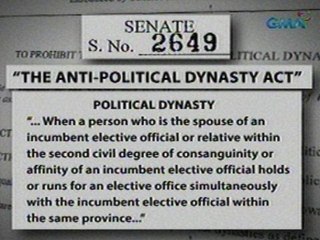 24Oras: Panukalang batas na nagbabawal sa political dynasties,tinalakay sa Senado