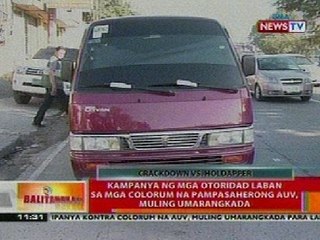 BT: Kampanya ng otoridad vs colorum na pampasaherong AUV, muling umarangkada