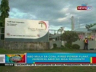 BP: Abo sa coal-fired power plant sa Pangasinan, inirereklamo ng mga residente