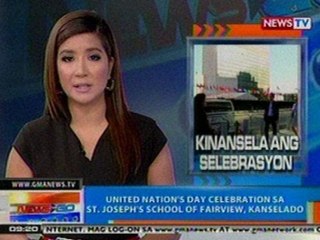 NTG: United Nation's day celebration sa St. Joseph's School of Fairview, kanselado