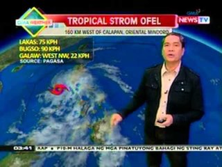 BP: Weather update as of 3:40 p.m. (October 25, 2012)