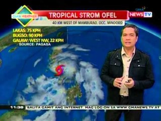 BT: Weather update as of 11:35 a.m. (October 25, 2012)