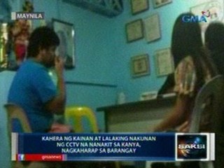 Saksi: Kahera ng kainan at lalaking nakunan ng CCTV na nanakit sa kanya, nagkaharap