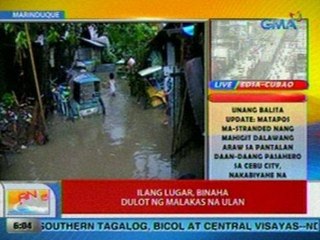 UB: Ilang lugar, binaha dulot ng malakas na ulan