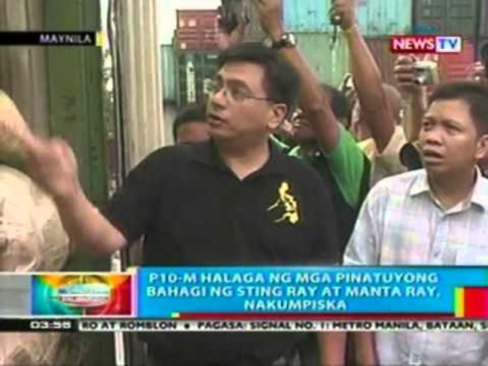 BP: P10-M halaga ng pinatuyong bahagi ng sting ray at manta ray, nakumpiska