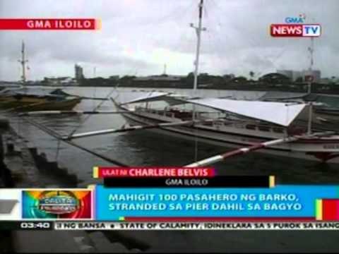 BP: Mahigit 100 pasahero ng barko, stranded sa pier sa Iloilo