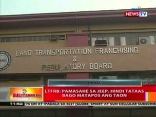 BT: LTFRB: Pamasahe sa jeep, hindi tataas bago matapos ang taon