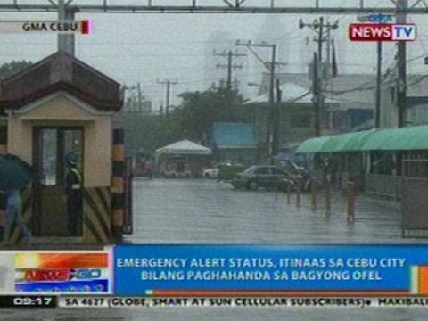 NTG: Emergency alert status, itinaas sa Cebu City bilang paghahanda sa Bagyong Ofel