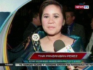 SONA: Tina Panganiban-Perez, isa  sa mga kinilala sa Rotary Golden Wheel Awards