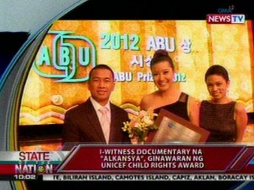 SONA: I-Witness documentary na 'Alkansya', ginawaran ng Unicef Child Rights Award