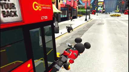 COLORS MICKEY MOUSE & COLORS SUPER MOTORBIKE RHYMES FOR CHILDREN SONGS FOR KIDS WITH ACTION