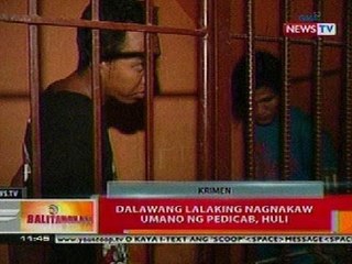 BT: 2 lalaking nagnakaw ng pedicab sa Caloocan, huli