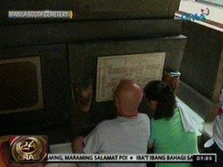 24Oras: Mga naglilinis at maagang bumibisita sa mga puntod sa Manila South Cemetery, dagsa na