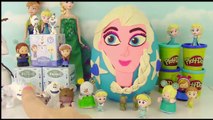 Disney's Frozen Elsa Play Doh Surprise Egg! Funko Mystery Minis Vinylmation Blind Boxes