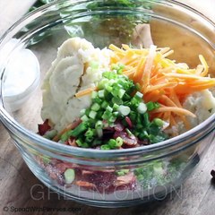 Loaded Mashed Potato Cakes