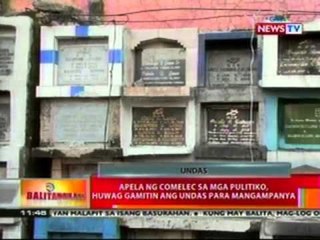 BT: Apela ng COMELEC sa mga pulitiko, huwag gamitin ang Undas para mangampanya