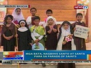 NTG: Mga bata sa Malolos, Bulacan, nagbihis santo at santa para sa Parade of Saints