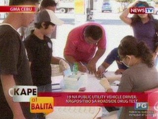 KB: 19 na PUV driver sa Cebu, nagpositibo sa roadside drug test