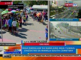 NTG: Mga dadalaw sa kanilang mga yumao, dagsa na sa Manila South Cemetery