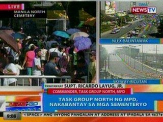 NTG: Task Group North ng MPD, nakabantay sa mga sementeryo