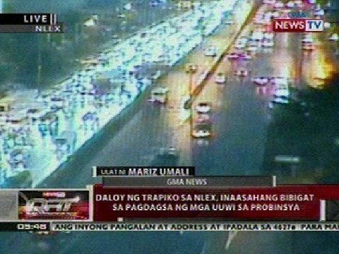 QRT: Daloy ng trapiko sa NLEX, inaasahang bibigat sa pagdagsa ng mga uuwi sa probinsya