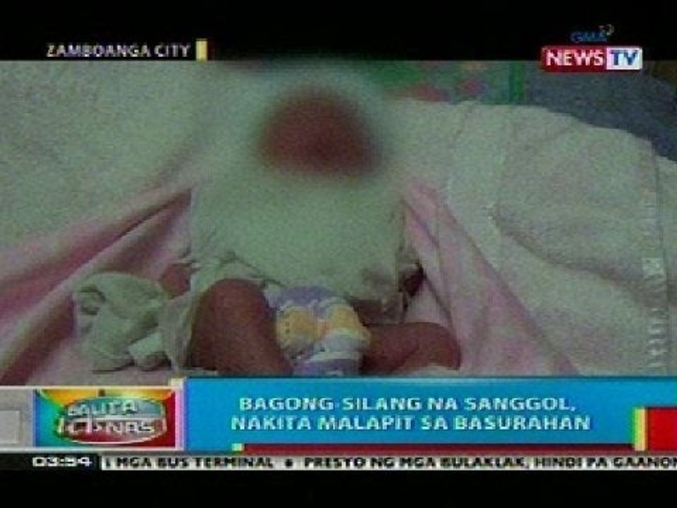 BP: Bagong-silang na sanggol, nakita malapit sa basurahan sa Zamboanga City