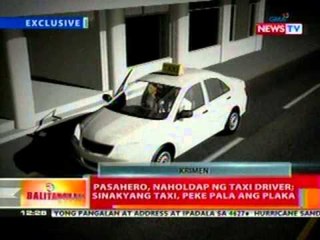 BT: Pasahero, naholdap ng taxi driver