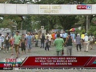 SONA: Sistema sa paglabas-pasok ng mga tao sa Manila North Cemetery, kasado na