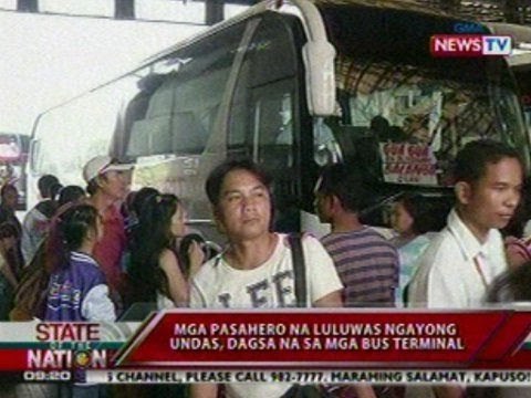 SONA: Mga pasahero na luluwas ngayong Undas, dagsa na sa mga bus terminal