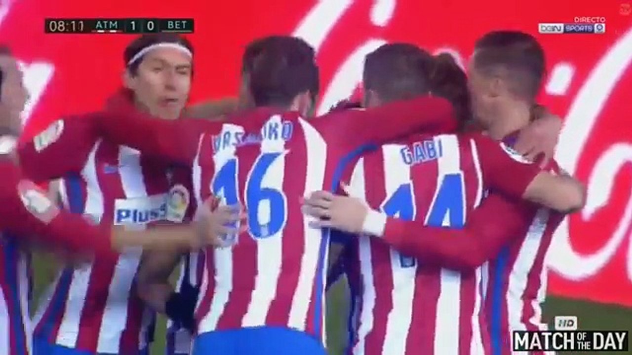 Atletico Madrid vs Real Betis 1-0 - Extended Match Highlights - La Liga 14-01-2017 HD