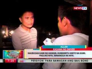 BP: Truck, sumadsad sa bangketa sa Lapaz, matapos umanong mawalan ng preno