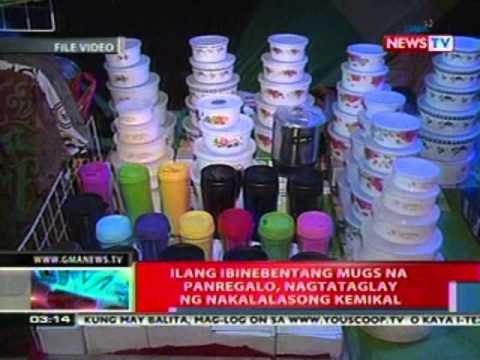 NTL: Ilang ibinebentang mugs na pangregalo, nagtataglay ng nakalalasong kemikal